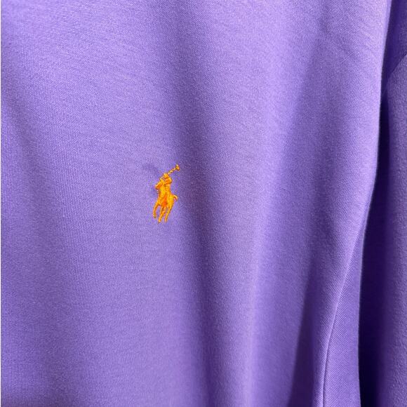 Polo Ralph Lauren Purple Pony Logo Polo Shirt Men’s XXL Classic Cotton Top - Picture 3 of 10